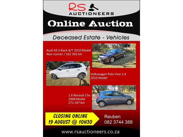 Vehicle Auction Runners / Non-Runners 19 August 22